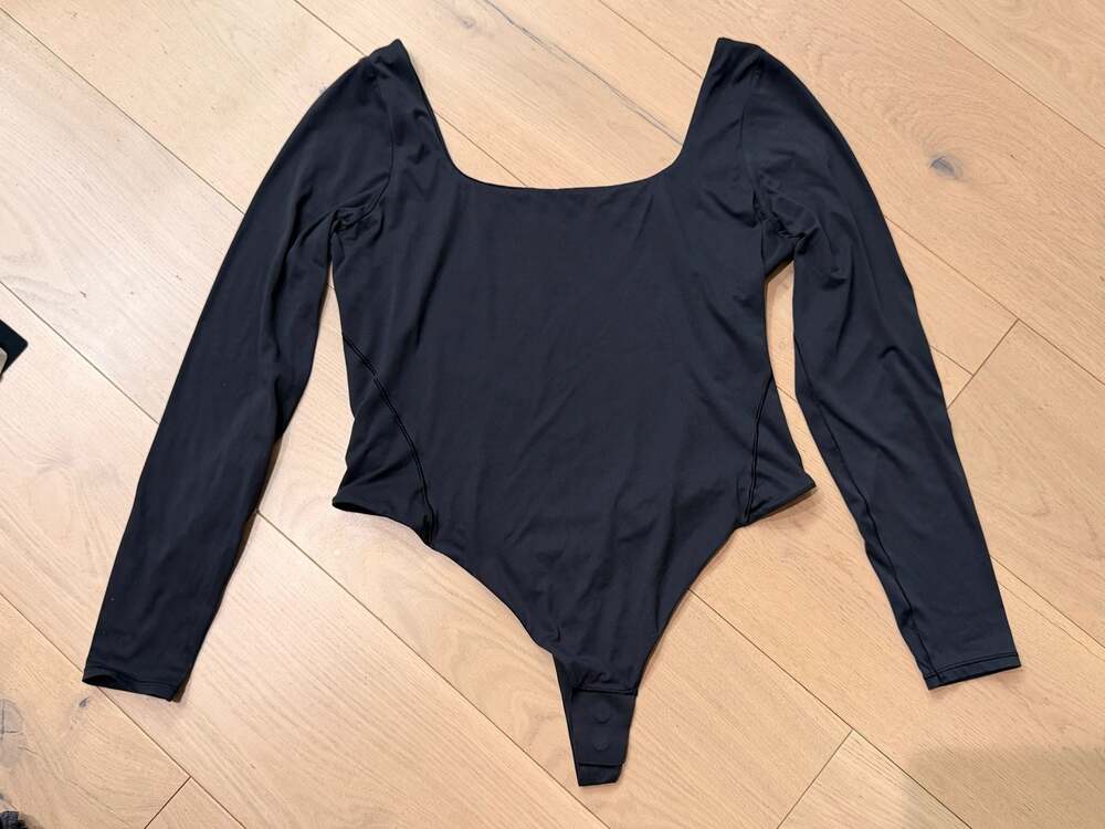 Lululemon Wundermost Ultra-Soft Nulu Square-Neck Long-Sleeve Bodysuit